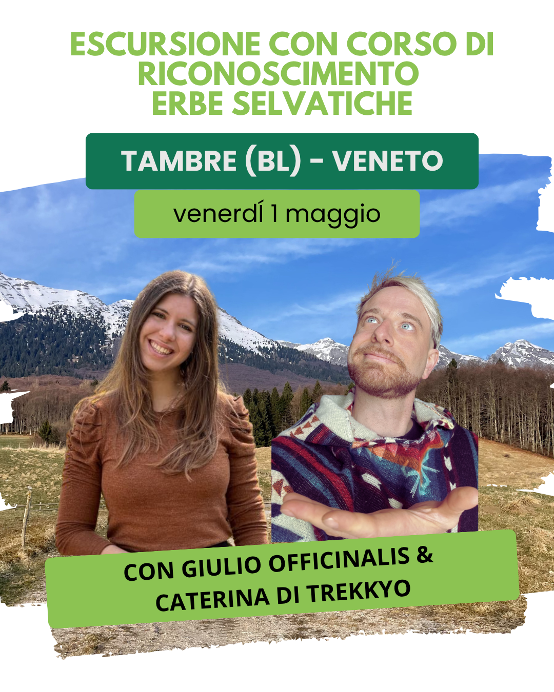 Corso di riconoscimento erbe Col Indes Belluno 1 maggio